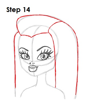 Draw Frankie Stein Step 14 Draw Frankie Stein 14