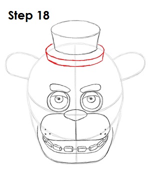 Freddy Fazbear Drawing 18 Draw Freddy Fazbear 18