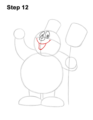 Draw Frosty the Snowman 12 How to Draw Frosty the Snowman Christmas 12