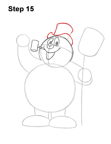 Draw Frosty the Snowman 15 How to Draw Frosty the Snowman Christmas 15
