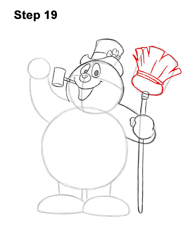Draw Frosty the Snowman 19 How to Draw Frosty the Snowman Christmas 19