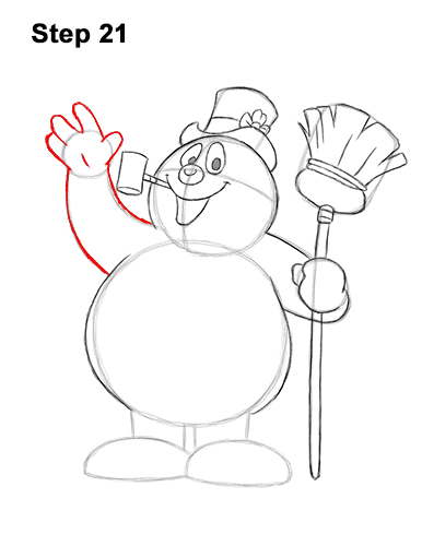 Draw Frosty the Snowman 21 How to Draw Frosty the Snowman Christmas 21