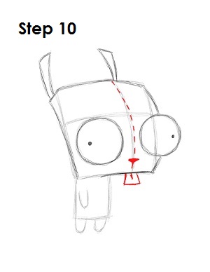 How to Draw GIR 10 How to Draw GIR Step 10