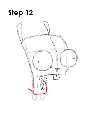 How to Draw GIR 12 How to Draw GIR Step 12