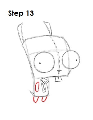 How to Draw GIR 13 How to Draw GIR Step 13