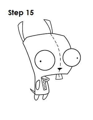 How to Draw GIR 15 How to Draw GIR Step 15