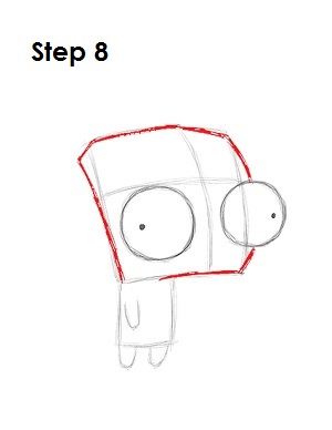 How to Draw GIR 8 How to Draw GIR Step 8