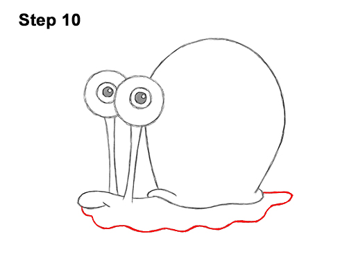 Draw Gary the Snail Spongebob Squarepants 10 How to Draw Gary the Snail Spongebob Squarepants 10