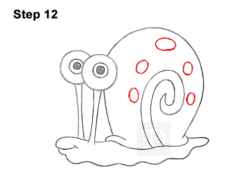 Draw Gary the Snail Spongebob Squarepants 12 How to Draw Gary the Snail Spongebob Squarepants 12