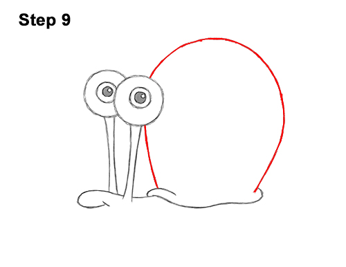 Draw Gary the Snail Spongebob Squarepants 9 How to Draw Gary the Snail Spongebob Squarepants 9