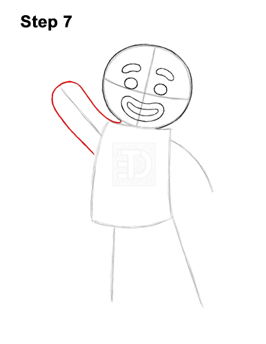 Draw Gingerbread Man Shrek 7 How to Draw Gingerbread Man Shrek Candy Cane 7