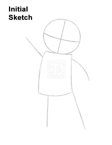 Draw Gingerbread Man Shrek Guidelines How to Draw Gingerbread Man Shrek Candy Caney Guides Lines
