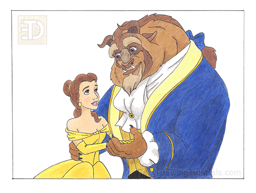 Beauty and the Beast Drawing Beauty and the Beast Drawing