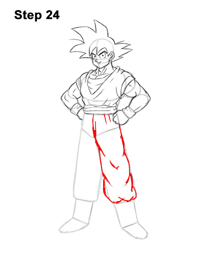 How to Draw Goku Full Body Dragon Ball Z 24 How to Draw Goku Full Body Dragon Ball Z 24