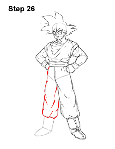 How to Draw Goku Full Body Dragon Ball Z 26 How to Draw Goku Full Body Dragon Ball Z 26