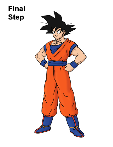 How to Draw Goku Full Body Dragon Ball Z How to Draw Goku Full Body Dragon Ball Z