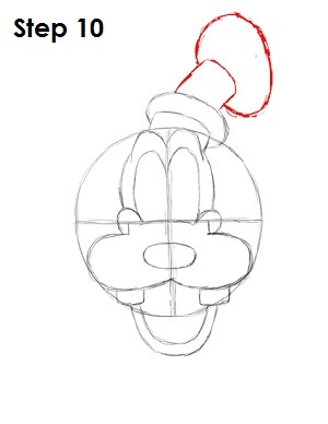 Draw Goofy Step 10 Draw Goofy Step 10