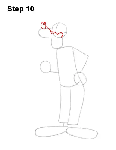 How to Draw Goofy Disney Full Body 10