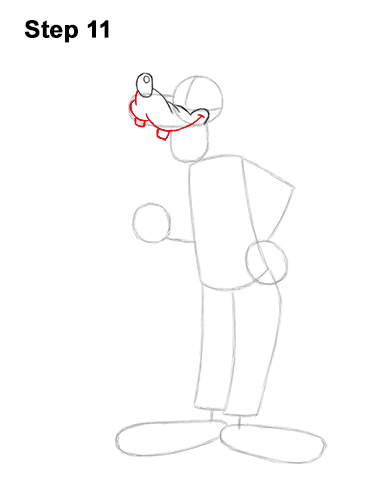 Draw Goofy Full Body 11 How to Draw Goofy Disney Full Body 11