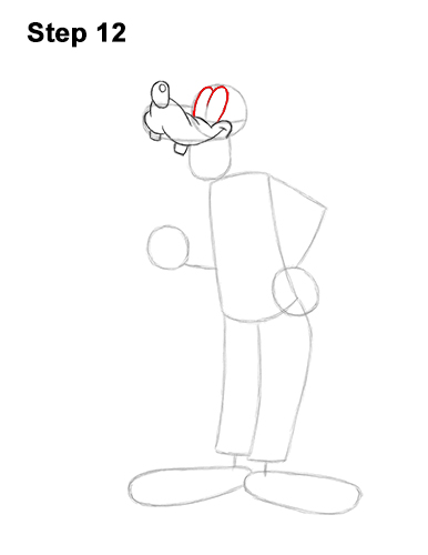 Draw Goofy Full Body 12 How to Draw Goofy Disney Full Body 12