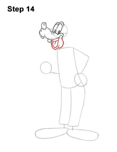 Draw Goofy Full Body 14 How to Draw Goofy Disney Full Body 14