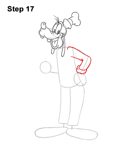 Draw Goofy Full Body 17 How to Draw Goofy Disney Full Body 17