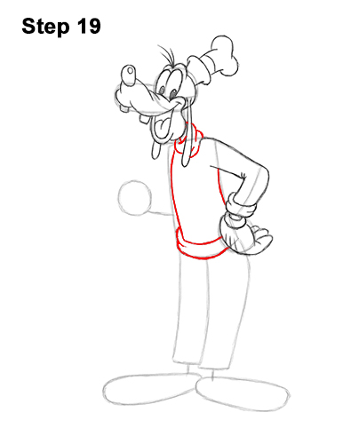 Draw Goofy Full Body 19 How to Draw Goofy Disney Full Body 19