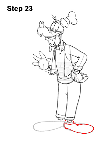 Draw Goofy Full Body 23 How to Draw Goofy Disney Full Body 23