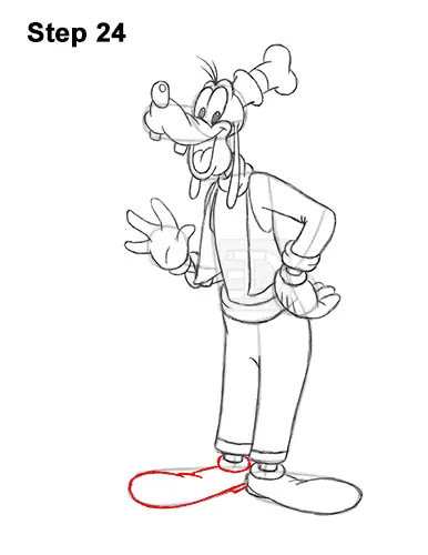 How to Draw Goofy Disney Full Body 24
