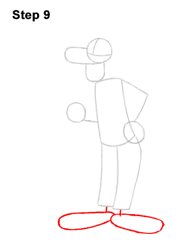 Draw Goofy Full Body 9 How to Draw Goofy Disney Full Body 9
