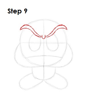 How to Draw Goomba 9 How to Draw Goomba Step 9
