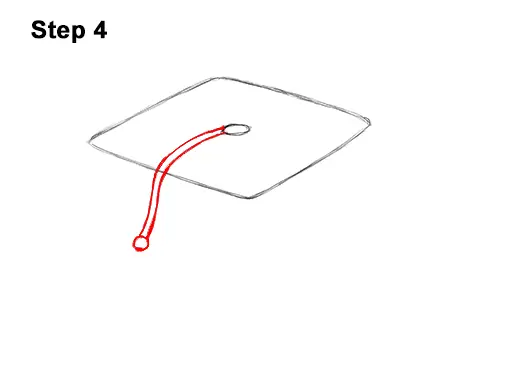 How to Draw Cartoon Graduation Cap Diploma Mortarboard 4