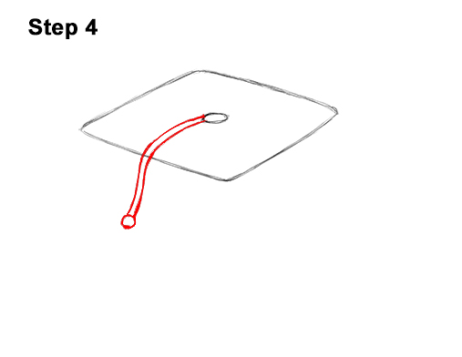 Draw Graduate Square Academic Hat Diploma 4 How to Draw Cartoon Graduation Cap Diploma Mortarboard 4