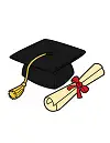 How to Draw Graduation Cap Diploma
