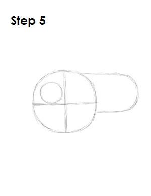 Draw Green Angry Bird Step 5 Draw Green Angry Bird Step 5