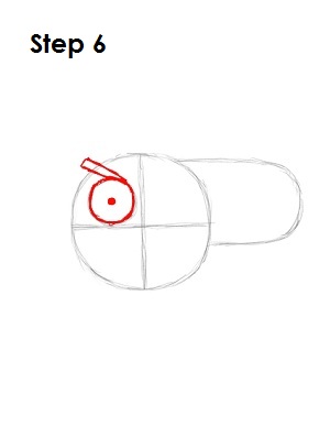 Draw Green Angry Bird Step 6 Draw Green Angry Bird Step 6