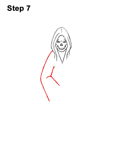 Draw Cartoon Grim Reaper Halloween 7 How to Draw Scary Halloween Grim Reaper Scythe Skeleton 7