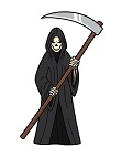 How to Draw the Grim Reaper Skeleton Death Halloween