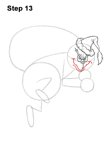 Draw the Grinch Full Body 13 How to Draw The Grinch Stole Christmas 13