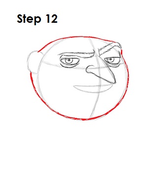 Draw Gru Step 12 Draw Gru Despicable Me 12