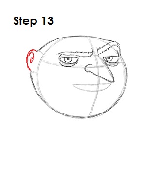 Draw Gru Step 13 Draw Gru Despicable Me 13