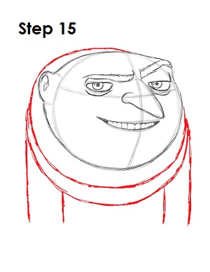 Draw Gru Step 15 Draw Gru Despicable Me 15
