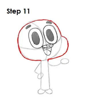 Draw Sailor Gumball Watterson Step 11