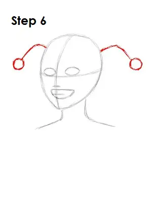 How to Draw Harley Quinn Step 6