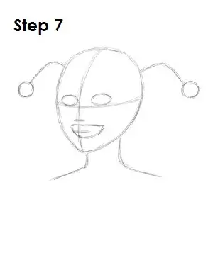 How to Draw Harley Quinn Step 7