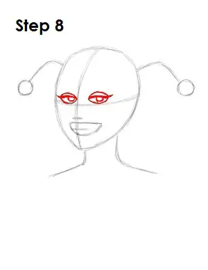 How to Draw Harley Quinn Step 8