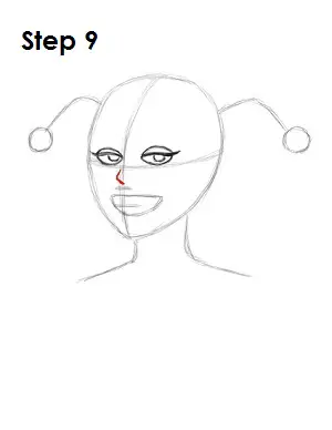 How to Draw Harley Quinn Step 9