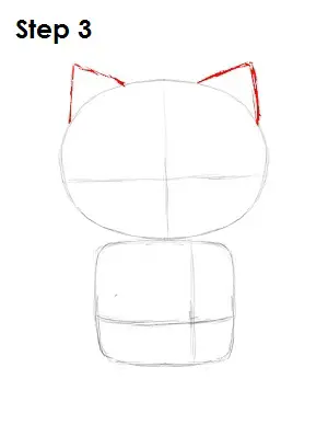 Draw Hello Kitty Step 3