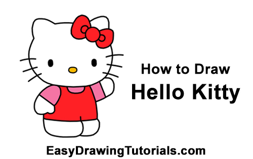 Draw Hello Kitty How to Draw Hello Kitty Full Body Sanrio