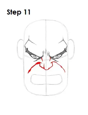 Draw the Hulk Step 11
